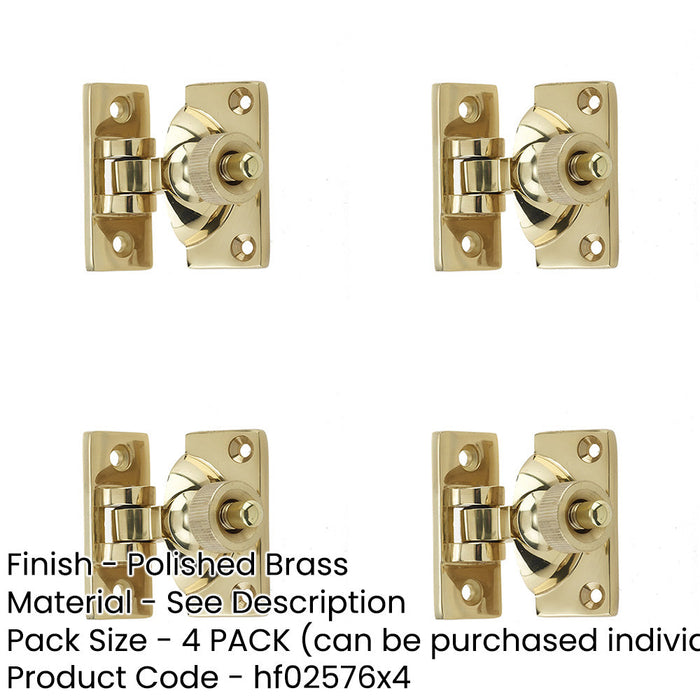 PACK Premium 55mm Polished Brass Fasteners Durable Projects Window Fastener-1