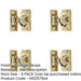 PACK Premium 55mm Polished Brass Fasteners Durable Projects Window Fastener-1