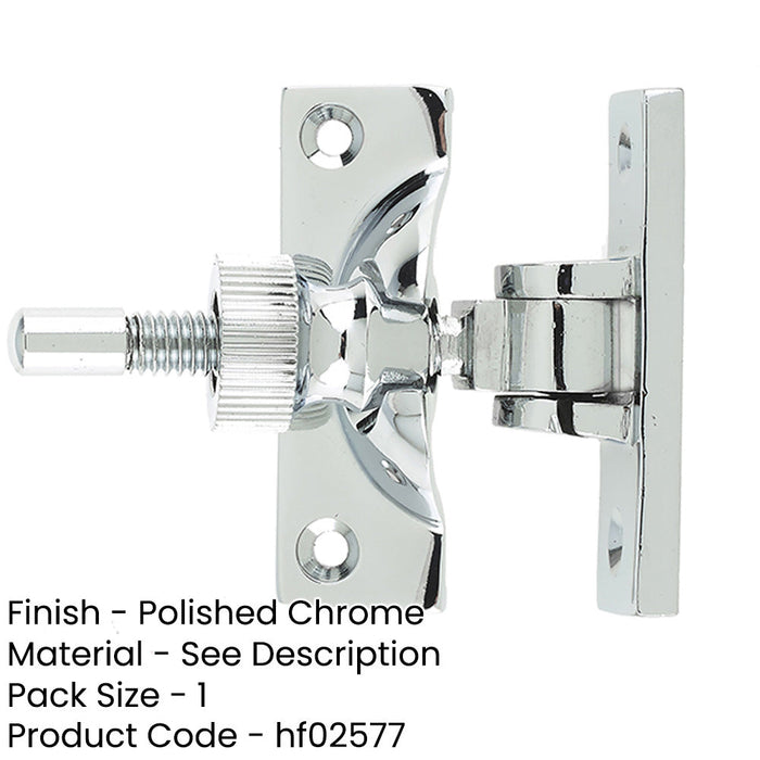 Premium 55mm Polished Chrome Fasteners Modern Interiors Window Fastener-1