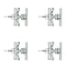 PACK Premium 55mm Polished Chrome Fasteners Modern Interiors Window Fastener