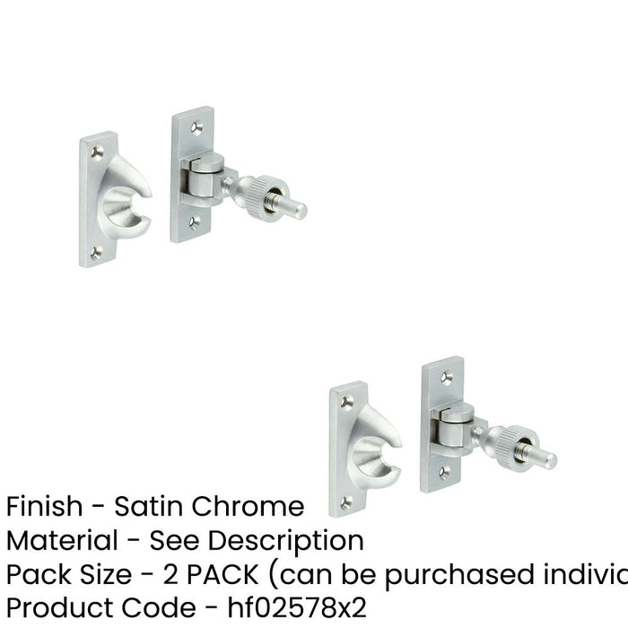 PACK Premium 55mm Satin Chrome Fasteners Durable Construction Window Fastener (1)-1