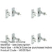 PACK Premium 55mm Satin Chrome Fasteners Durable Construction Window Fastener-1