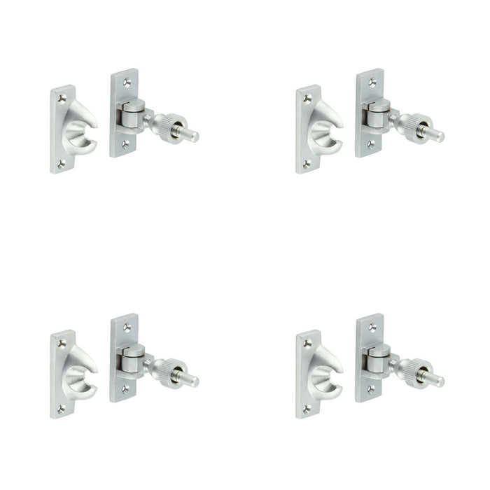 PACK Premium 55mm Satin Chrome Fasteners Durable Construction Window Fastener