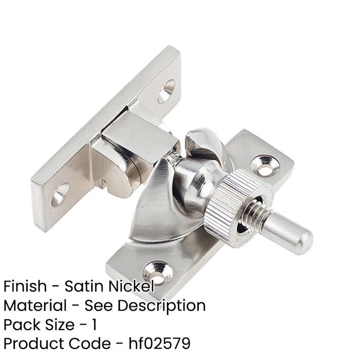 Premium 55mm Satin Nickel Fasteners Durable Home Improvement Window Fastener-1