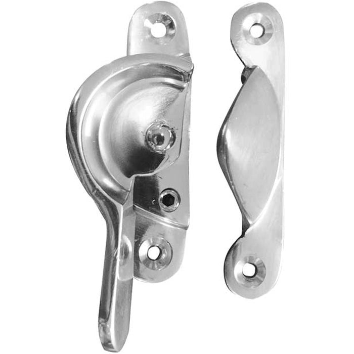 Durable 65mm Polished Chrome Narrow Locking Fasteners Secure Assembly Window Fastener