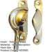Premium 65mm Polished Brass Narrow Fasteners Secure Fixing Window Fastener-1
