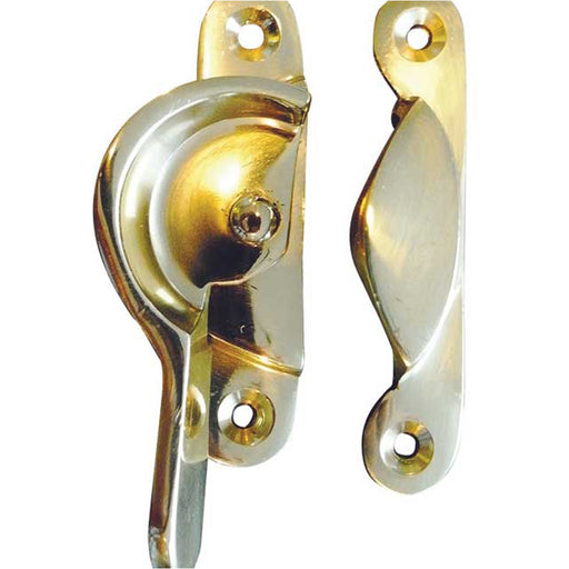 Premium 65mm Polished Brass Narrow Fasteners Secure Fixing Window Fastener