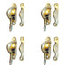 PACK Premium 65mm Polished Brass Narrow Fasteners Secure Fixing Window Fastener