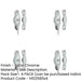 PACK Premium 65mm Satin Chrome Narrow Fasteners Secure Connections Window Fastener-1