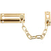 Durable 200mm Polished Brass Security Door Chains Enhanced Home Safety Door Guard