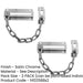 PACK Durable Satin Chrome Security Door Chains 200mm Length Enhanced Safety Door Guard-1