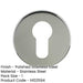Premium Polished Stainless Steel Euro Profile Escutcheons 52x5mm Grade Hole Cover-1
