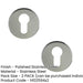 PACK Premium Polished Stainless Steel Euro Profile Escutcheons 52x5mm Grade Hole Cover (1)-1