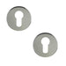 PACK Premium Polished Stainless Steel Euro Profile Escutcheons 52x5mm Grade Hole Cover (1)