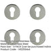 PACK Premium Polished Stainless Steel Euro Profile Escutcheons 52x5mm Grade Hole Cover-1