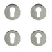 PACK Premium Polished Stainless Steel Euro Profile Escutcheons 52x5mm Grade Hole Cover