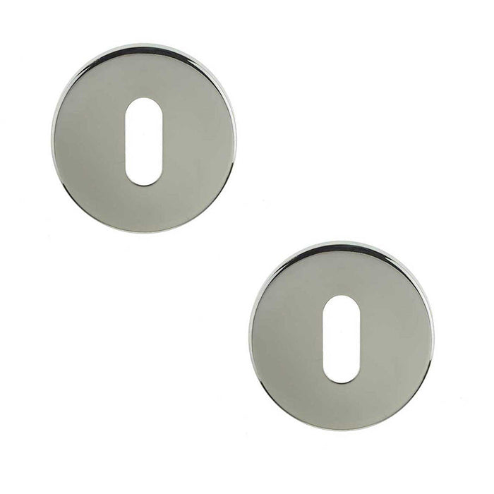 PACK Premium Polished Stainless Steel Keyway Escutcheons 52x5mm Grade Enhanced Durability Hole Cover (1)