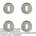 PACK Premium Polished Stainless Steel Keyway Escutcheons 52x5mm Grade Enhanced Durability Hole Cover-1