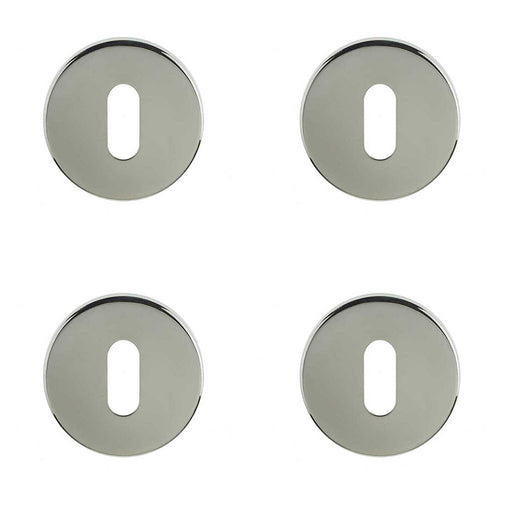 PACK Premium Polished Stainless Steel Keyway Escutcheons 52x5mm Grade Enhanced Durability Hole Cover