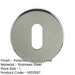 Premium Polished Stainless Steel Keyway Escutcheons Grade 304, 52x8mm Hole Cover-1