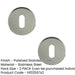 PACK Premium Polished Stainless Steel Keyway Escutcheons Grade 304, 52x8mm Hole Cover (1)-1