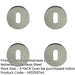 PACK Premium Polished Stainless Steel Keyway Escutcheons Grade 304, 52x8mm Hole Cover-1