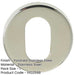 Premium Polished Stainless Steel Oval Escutcheons Grade 304, 52x8mm Hole Cover-1