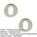 PACK Premium Polished Stainless Steel Oval Escutcheons Grade 304, 52x8mm Hole Cover (1)-1