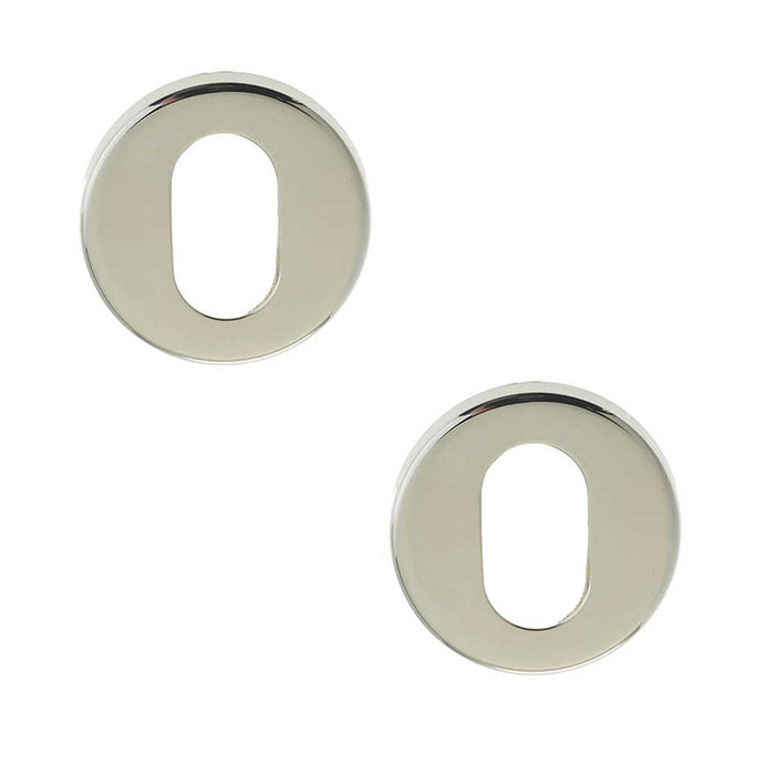 PACK Premium Polished Stainless Steel Oval Escutcheons Grade 304, 52x8mm Hole Cover (1)