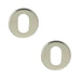PACK Premium Polished Stainless Steel Oval Escutcheons Grade 304, 52x8mm Hole Cover (1)