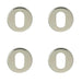 PACK Premium Polished Stainless Steel Oval Escutcheons Grade 304, 52x8mm Hole Cover