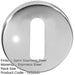 Premium Stainless Steel Keyway Escutcheons Grade 304, 52x5mm, Satin Finish Hole Cover-1