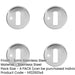 PACK Premium Stainless Steel Keyway Escutcheons Grade 304, 52x5mm, Satin Finish Hole Cover-1