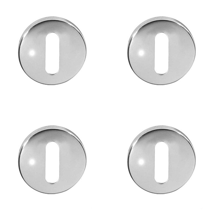 PACK Premium Stainless Steel Keyway Escutcheons Grade 304, 52x5mm, Satin Finish Hole Cover