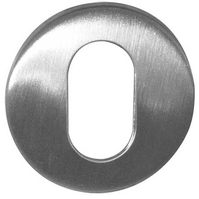 Premium Grade Satin Stainless Steel Oval Profile Escutcheons 52x5mm Hole Cover