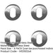 PACK Premium Grade Satin Stainless Steel Oval Profile Escutcheons 52x5mm Hole Cover-1