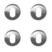 PACK Premium Grade Satin Stainless Steel Oval Profile Escutcheons 52x5mm Hole Cover