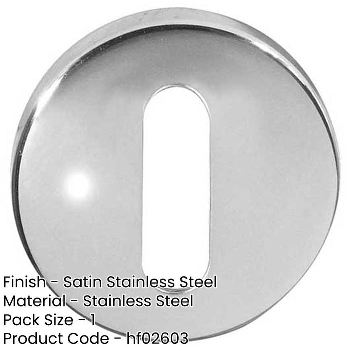 Premium Stainless Steel Escutcheons 52x8mm Grade Satin Finish Hole Cover-1