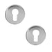 PACK Premium Satin Stainless Steel Euro Profile Escutcheons Grade 304, 52x8mm Hole Cover (1)