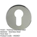 Premium Stainless Steel Euro Profile Escutcheons 52x8mm Grade Polished Finish Hole Cover-1