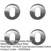 PACK Premium Satin Stainless Steel Oval Profile Escutcheons 52x8mm Grade Hole Cover-1