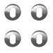 PACK Premium Satin Stainless Steel Oval Profile Escutcheons 52x8mm Grade Hole Cover