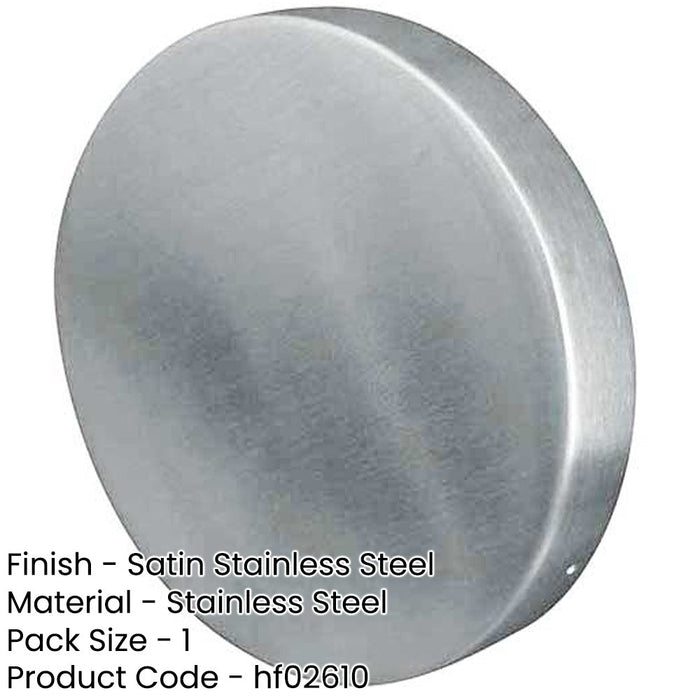 Premium Satin Stainless Steel Door Escutcheons 52x8mm Grade Hole Cover-1