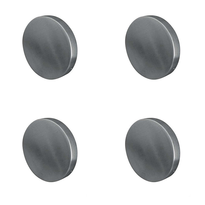 PACK Premium Grade Satin Stainless Steel Blank Escutcheons 52x5mm Modern Interiors Hole Cover