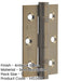 Premium Stainless Steel Grade Ball Bearing Hinge Antique Brass Finish, 76x50mm Door Hinges-1
