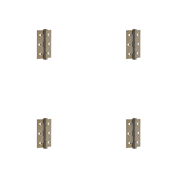 PACK Premium Stainless Steel Grade Ball Bearing Hinge Antique Brass Finish, 76x50mm Door Hinges