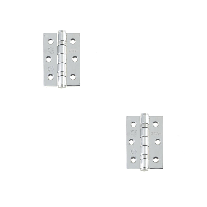 PACK Premium Stainless Steel Grade Ball Bearing Hinge 76mm 50mm Polished Finish Door Hinges (1)
