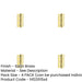 PACK Premium Stainless Steel Grade Ball Bearing Hinge 76x50mm with Satin Brass Finish Door Hinges-1