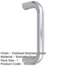 Premium Stainless Steel 19mm Shape Pull Handle Grade 304, Polished Finish, Fixing 300x19mm Door Handle-1