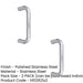 PACK Premium Polished Stainless Steel Shape Pull Handle 19mm Grade Door Handle (1)-1